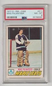 1977 O-Pee-Chee #211 Mike Palmateer RC PSA 8 - Picture 1 of 2