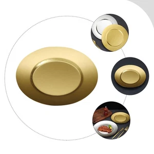  Edelstahl Teller Metallteller Rund Edelstahlgeschirr Edelstahlplatten - Bild 1 von 12