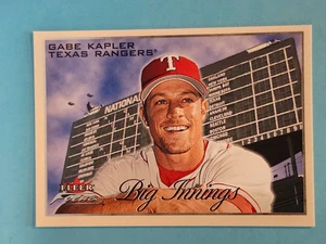 2001 Fleer Focus Big Innings Gabe Kapler Texas Rangers #17 ⚾ - Picture 1 of 2