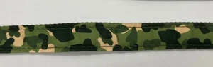 Dog Pet Leaches/Leads “Camouflage Print” On Olive Green Handmade Sturdy - Picture 1 of 8