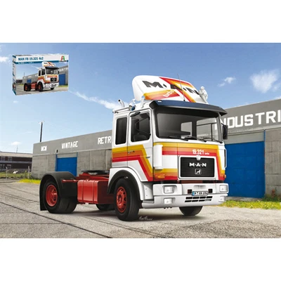 MAN F8 19.321 4x2 KIT 1:24 Italeri Kit Camion Modellino Nuovo - Immagine 1 di 3