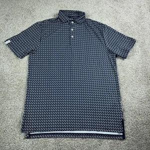 RLX Polo Shirt Mens Small Blue White Golf Performance Golfer Stretch Lightweight - Picture 1 of 9