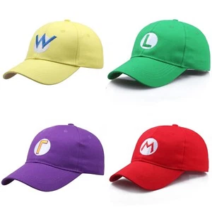 Gorra de béisbol Super Mario Luigi Wario Waluigi Granja Camionero Gorra adolescente Hip Hop - Imagen 1 de 14