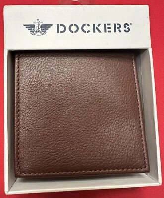 Dockers Men's Leather Bi-Fold Wallet Brown (Style -31DP220060) New In Box - Image 1 of 4