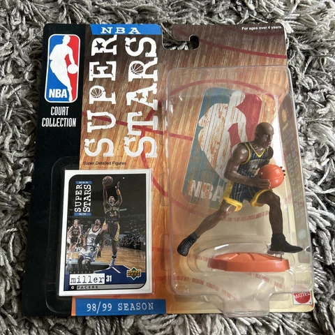 Reggie Miller Indiana Pacers NBA Superstars Figure Court Collection NIP Cover