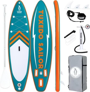 Tuxedo Sailor 10'6"×33"×6" Inflatable Stand Up Paddle Board Adults & Youth - Picture 1 of 9