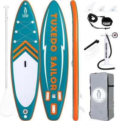 Tuxedo Sailor 10'6"×33"×6" Inflatable Stand Up Paddle Board Adults & Youth - Image 1 of 4