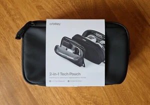 ⭐ Orbitkey 2-in-1 Tech Pouch in Schwarz - Brandneu - Bild 1 von 16