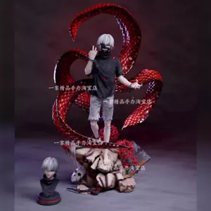 Tokyo Ghoul Kaneki Ken Japan Anime Figure Model w/Two Head Statue 35cm Ornament - Foto 1 di 19