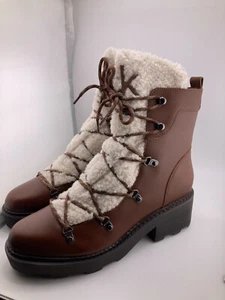 Calvin Klein Women's Size 11M DARK NATURAL 120 Alaina Hiking Boot NEW IN BOX - Picture 1 of 7