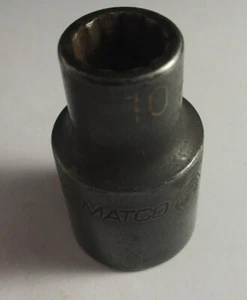 Matco CP10M2A 1/2" Drive 12 Point Metric 10mm Shallow Impact Socket - Picture 1 of 2