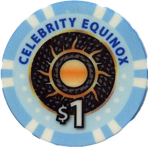 $1 Celebrity Equinox Casino Chip-Cruise Ship - Picture 1 of 2