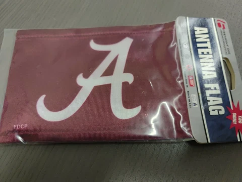 Officially Licensed NCAA Alabama Crimson Tide Team Logo Antenna Car Flag Cover