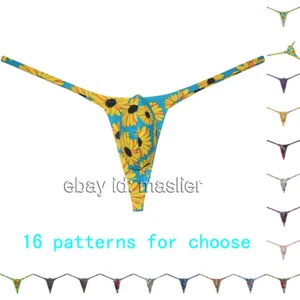 Men's Bodybuilding Physique Posing Thong Contour Pouch Tangas String Underwear - Picture 1 of 21