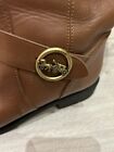 Coach Leather Ladies Tall Boot In Tan Size 5