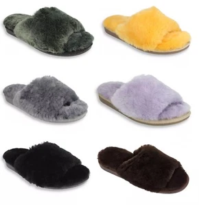 VANUBA ANOA Damen Leder Winter HausSchuhe 100% Schaffell 36-42 - Bild 1 von 55