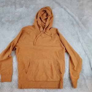 Alesbury Hoodie Mens M Rust Orange Long Sleeve Hooded Sweater Jacket Sweatshirt - Picture 1 of 7