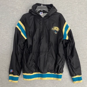 Vintage 90s Jacksonville Jaguars Windbreaker Men's Large Jacket Russell Athletic - Picture 1 of 11