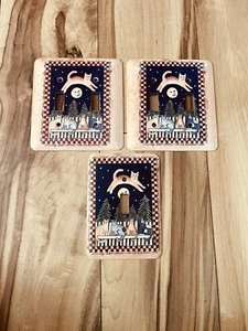 3 Cats Moon Darkly Blue Skies 1878 Metal Light Switch Plate Covers Sarah Whitman - Picture 1 of 5