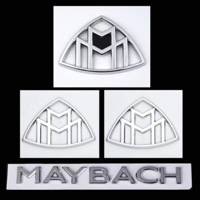 Juego de 4 emblemas de maletero trasero lateral Maybach para Mercedes Benz Clase S Foto 1 de 4