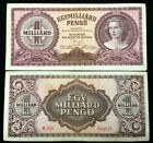 Hungary 1,000,000,000 Pengo 1946 Circulated (Fine) Banknote World Paper Money 