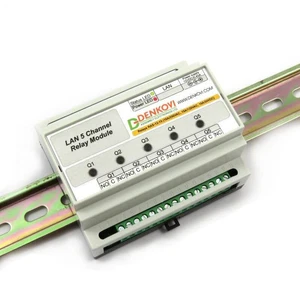 Módulo SNMP WEB DIN RAIL BOX 5 relés para automatización - HTTP/XML, reloj en tiempo real - Imagen 1 de 7