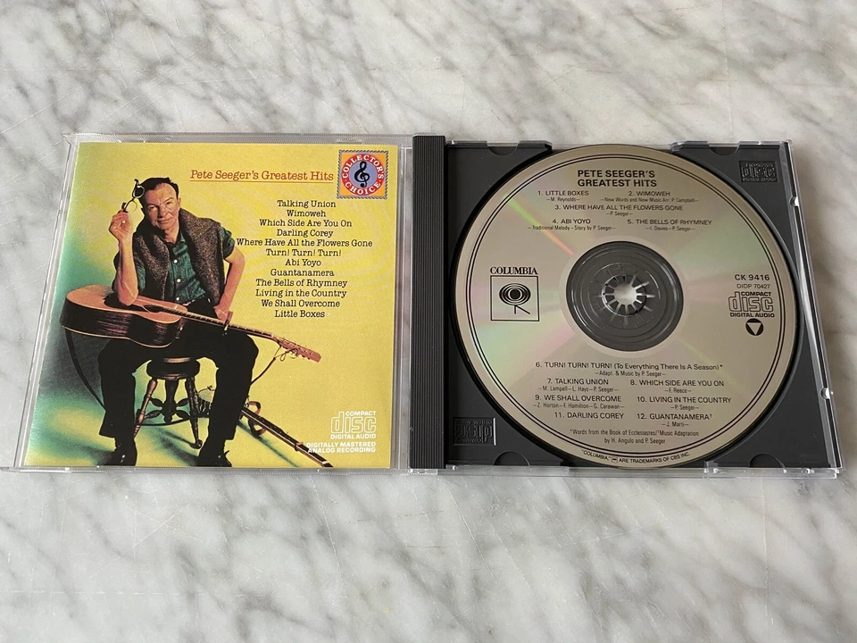 Pete Seeger Greatest Hits CD DADC PRESS! ORIGINAL Columbia CK 9416 The Weavers Foto 1 de 4