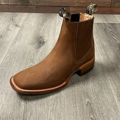 HOMBRE PATRÓN BOTÍN WESTERN MEDIA BOTA AL TOBILLO NBK CUERO PUNTERA CUADRADA CUERO 205 Foto 1 de 2