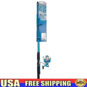 Catch More Fish Saltwater Spinning Kit 6'6" Medium Heavy Fishing Rod 50Size Reel - Picture 1 of 6