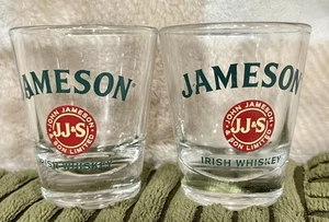 JAMESON IRISH WHISKEY SHOT GLASS X 2 USA John & Son Limited - Picture 1 of 3