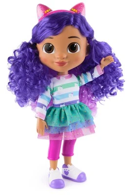Gabby's Dollhouse Sing and Celebrate Doll 13 Inch Gabby Toy Figure Sound Effects