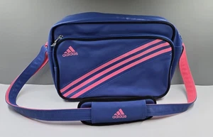 Adidas Airliner Umhängetasche Tasche Blau / Pink Retro Design Unisex Sporttasche - Bild 1 von 9