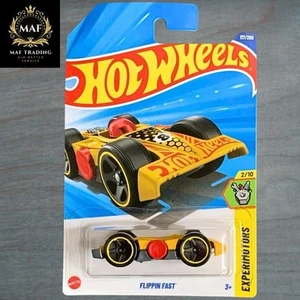Hot Wheels Flippin Fast Yellow #117 Mainline 2025 Case K | New Car TOY - Imagen 1 de 2