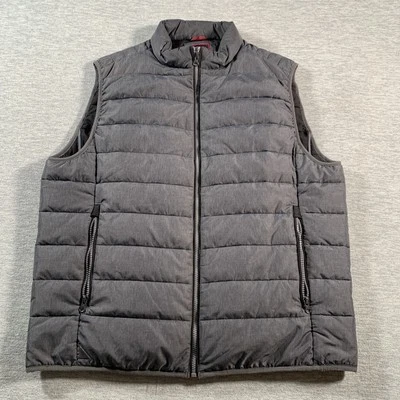 UNTUCKit Vest Mens XL Gray Thierry Quilted Puffer Sleeveless Jacket Outdoor - Image 1 of 4