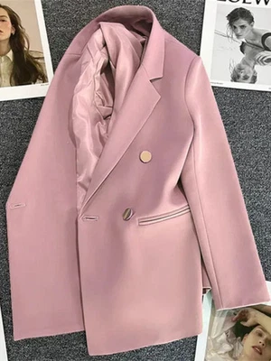 Mujer Traje Blazer Elegante Abrigo 2025 Primavera Otoño Moda Blazer Coreano Foto 1 de 4