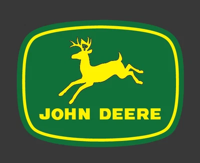 John Deere Vinyl Decal Graphic Tractor Farming Equipment 1950s-1960s Vinyl Decal - Image 1 of 2