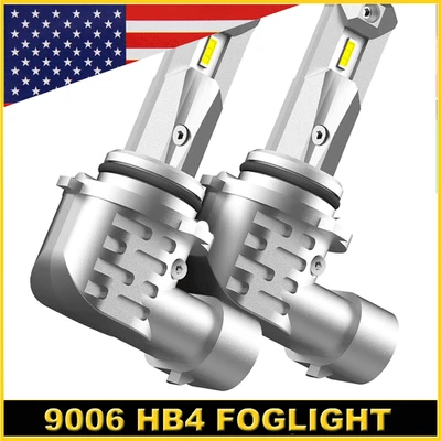 2X 9006 Kit de faros antiniebla LED 6000K blanco frío brillante luces antiniebla de haz alto bajo Foto 1 de 4