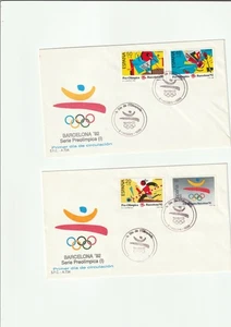 Barcelona 92 serie preolímpica 2 sobres  primer día circulación - Bild 1 von 1