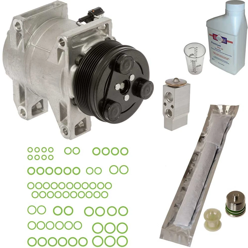 Compresor de aire acondicionado para Nissan Titan Armada Omega con kit de reparación de aire acondicionado CSW Foto 1 de 1