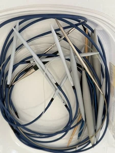 Circular Knitting Needle Mixed Lot Of 11 Sets And 4 Cords 15 Pieces Various Size - Picture 1 of 20