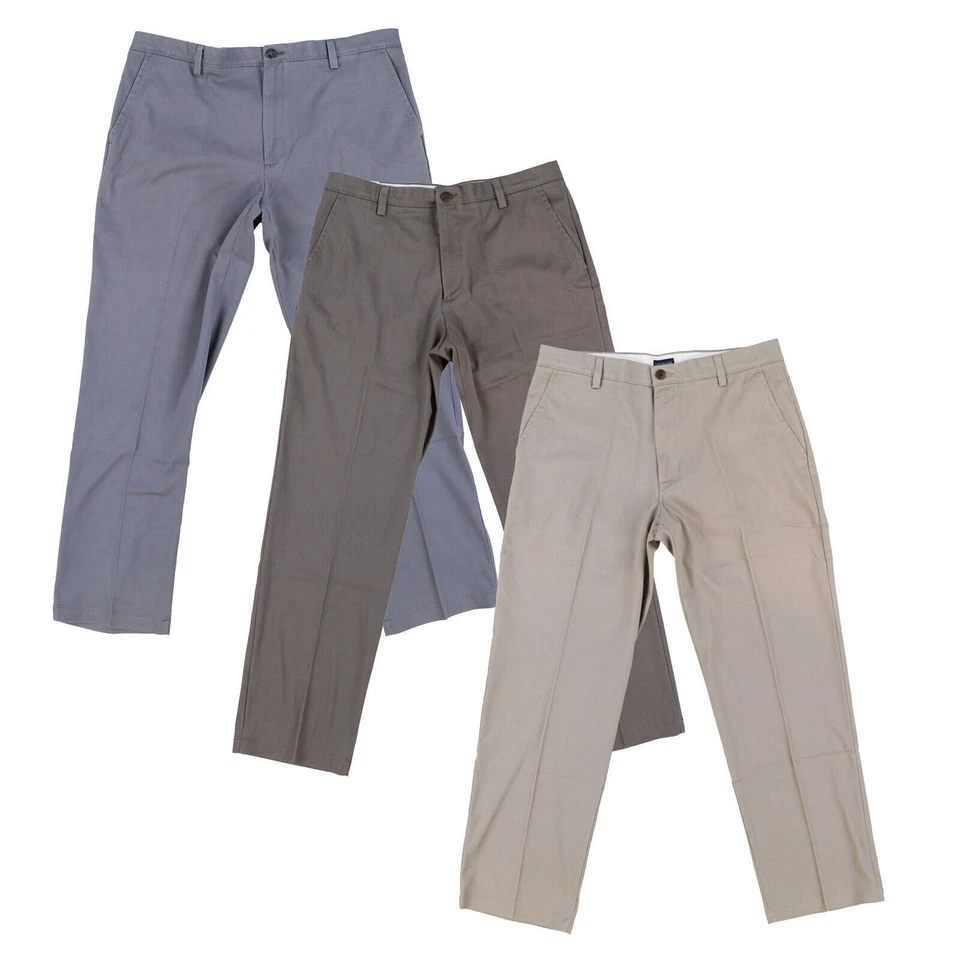 Dockers Mens Chino Pants Easy Stretch Classic Fit Bottoms Pockets Grey Brown Tan - Image 1 of 1