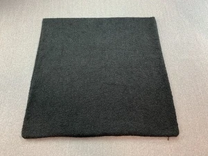 Modern Knobby Textured Bohemian Pillow Cover 24 x 24 Square Zipper Black - Picture 1 of 10