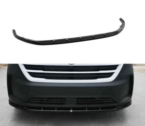 Black ABS Front Spoiler Lip To FIt Volkswagen T7 2024+ Van Styling Accessories - Picture 1 of 5
