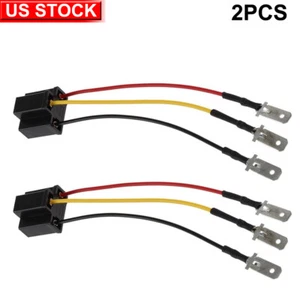 2PCS H4 9003 HB2 3 PIN Wire Adpter Harness Socket for 4x6 7x6 5x7 inch Headlight - Picture 1 of 6