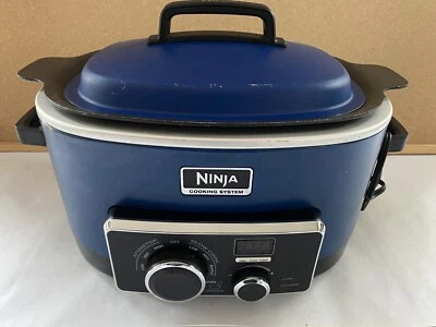 NINJA 3 合 1 烹饪系统 MC702Q2 1200W Multicooker 6 夸脱蓝色已测试 — 第 1/4 张图片
