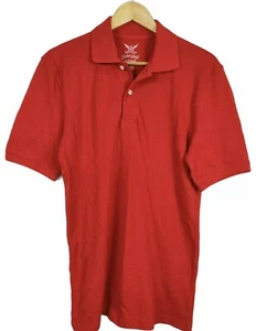Faded Glory Men's Polo Top Size S Red Cotton Casual Smart Short Sleeve C10 - Picture 1 of 6