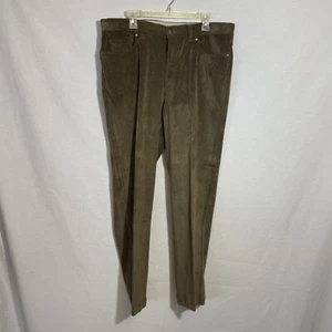 Hiltl Pants Mens 38x30 Dk Brown Corduroy Straight Leg Flat Front Comfort Classic - Picture 1 of 6
