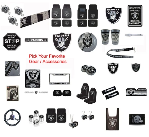 New NFL Oakland Raiders Pick Your Gear / Car Truck Accessories Official Licensed Cover
