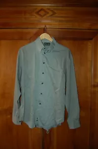 Emporio Armani - Camicia uomo, Blu e bianco, Cotone, tg 16.5, come nuova - Foto 1 di 6