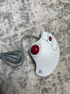 Logitech Trackman Marble+ Trackball 3 Button Mouse a3e - Picture 1 of 4